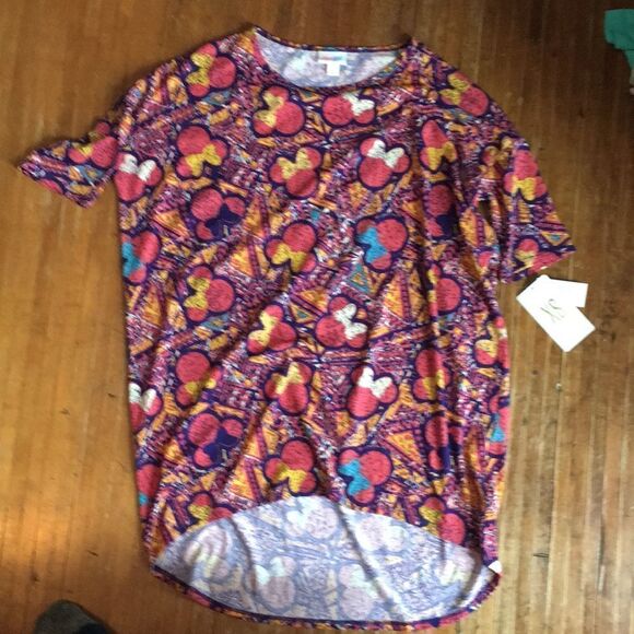 Xs Minnie Mouse LuLaRoe Irma Tunic - Picture 1 of 2